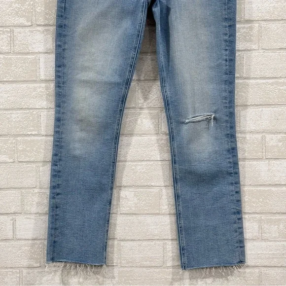 MOTHER THE MID RISE DAZZLER ANKLE FRAY KEANS - Hopeless Romantic - Sz-28 - Picture 3 of 12